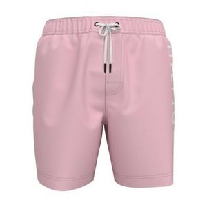 Tommy Hilfiger Logo-Print 7" Swim Trunks Pink Mauve Glow